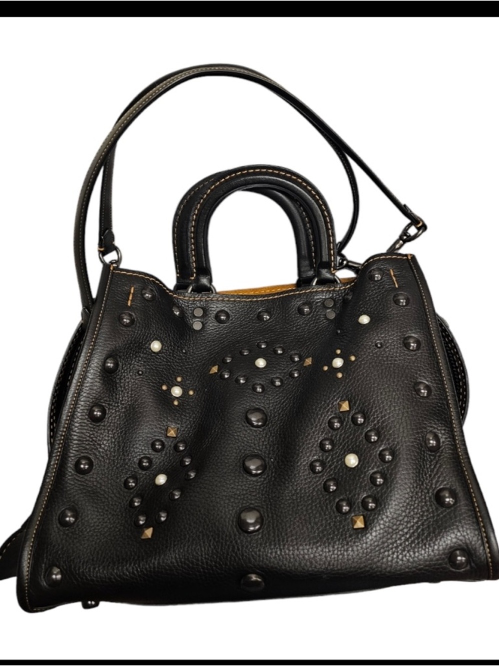 Coach Rogue Pebble Leather Multihandle